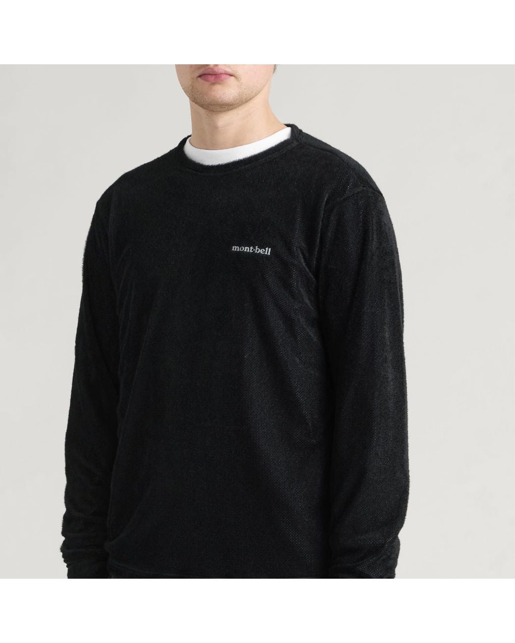 Montbell Black Thermo-Up Long Sleeve T-Shirt for men