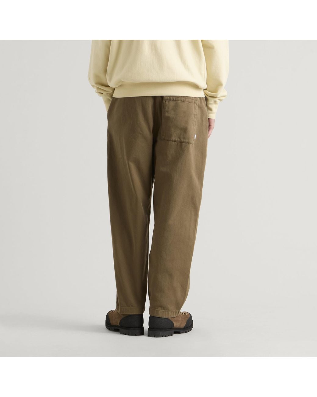 Wax London Green Kurt Twill Trousers for men