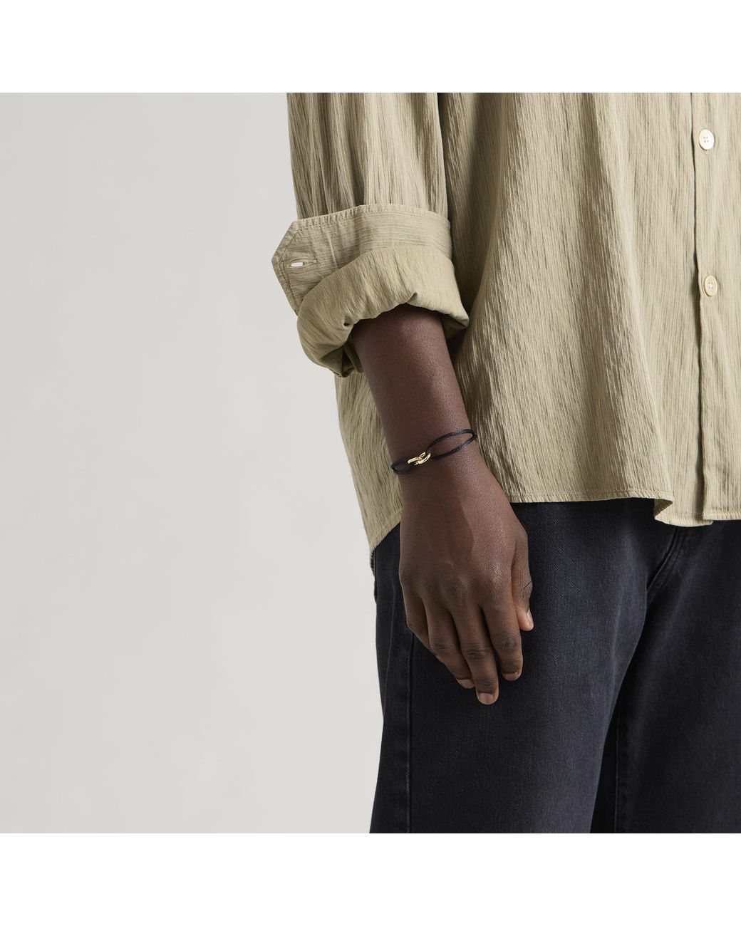 Common Lines Metallic Element Bracelet for men