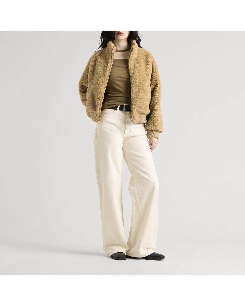 DUNST Natural Boa Fleece Blouson