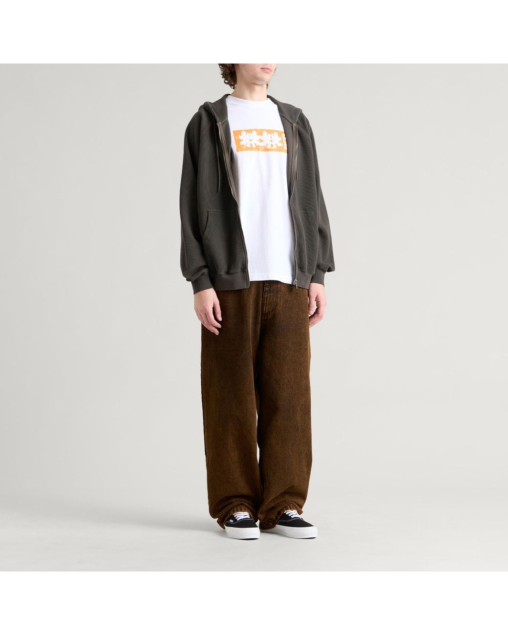 POLAR SKATE Brown X Ebou Sanyang Big Boy Jeans for men