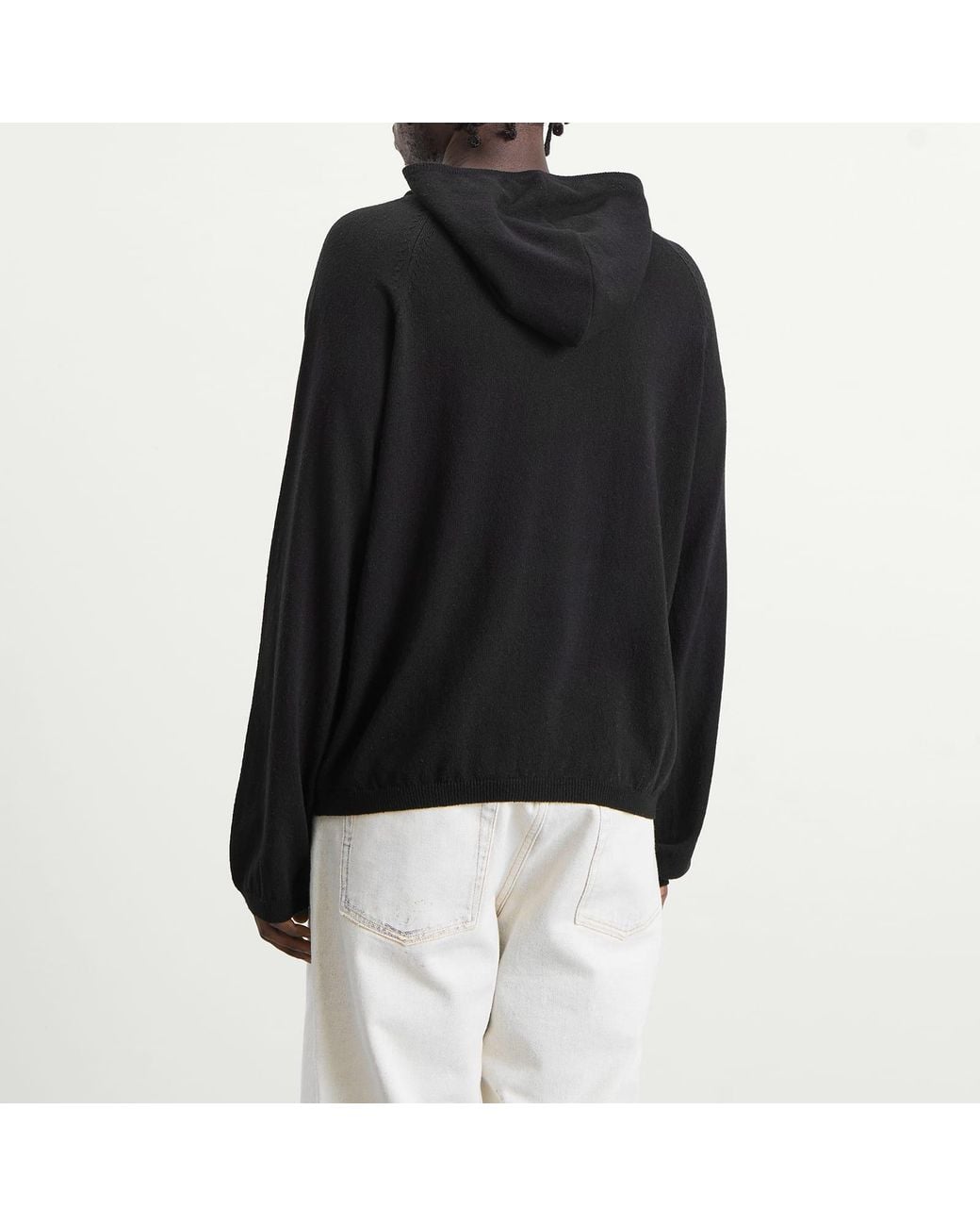 Our Legacy Black Silk Knitted Hoodie for men