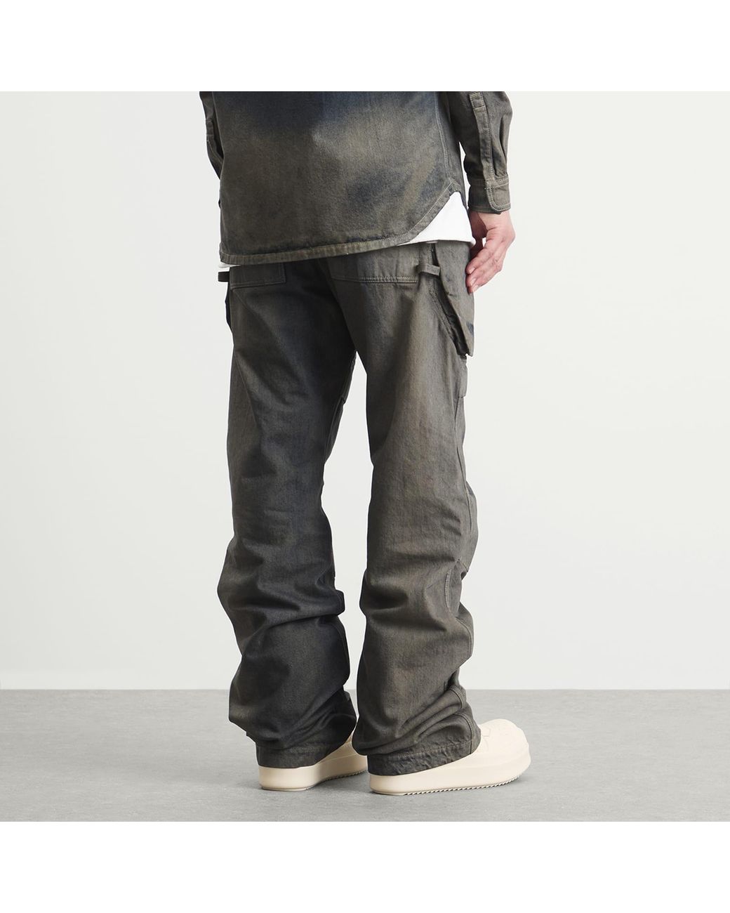 Rick Owens Gray Degrade Stefan Cargo Jeans for men