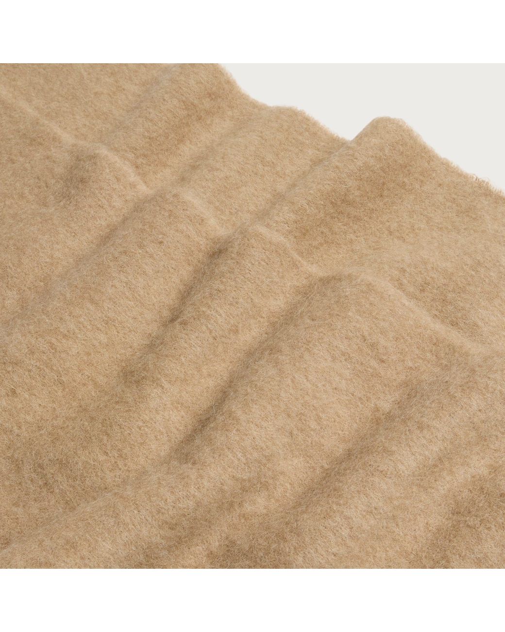 AMI Natural Alpaca Adc Jacquard Scarf for men