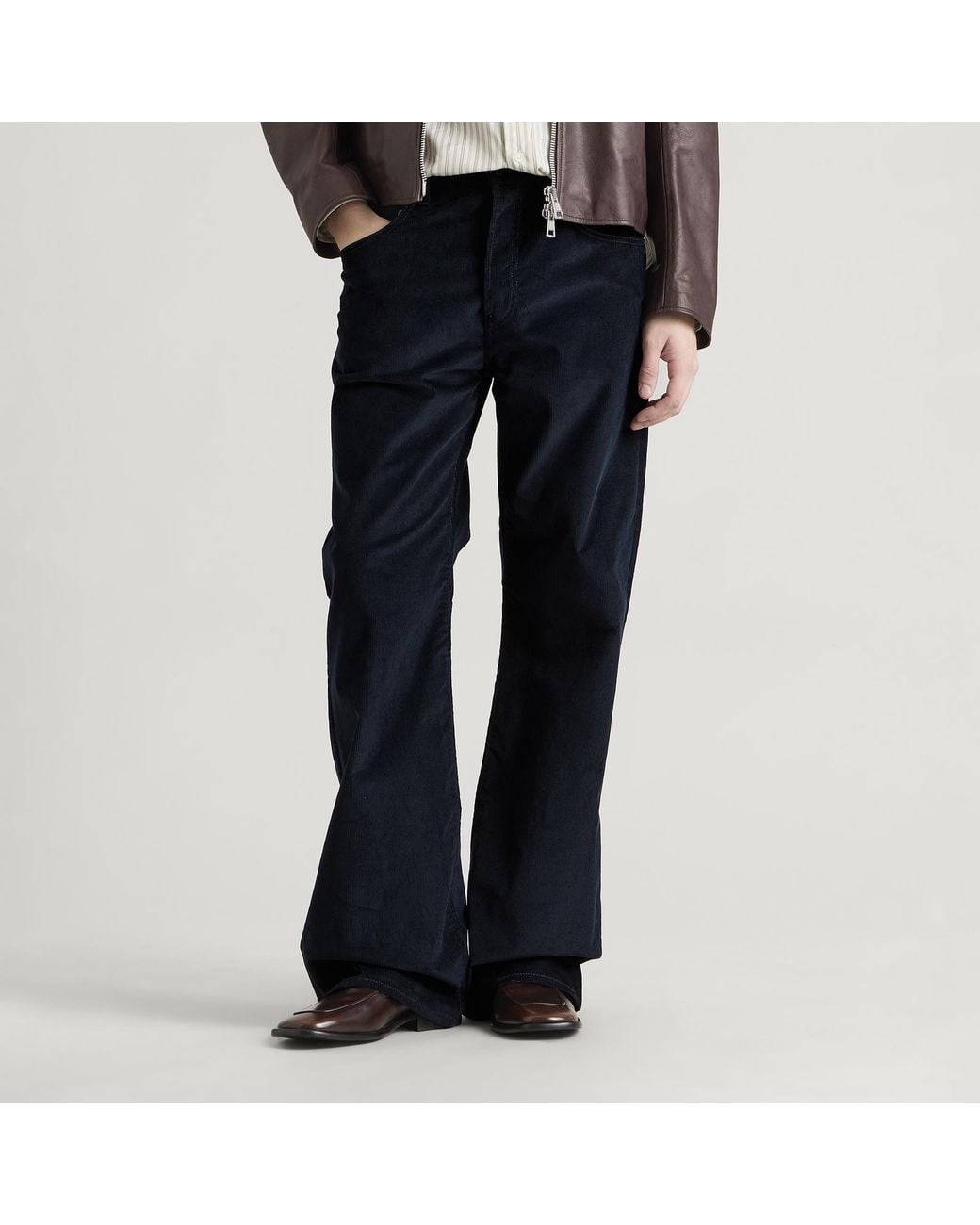 Acne Blue Pentyone Corduroy Trousers for men
