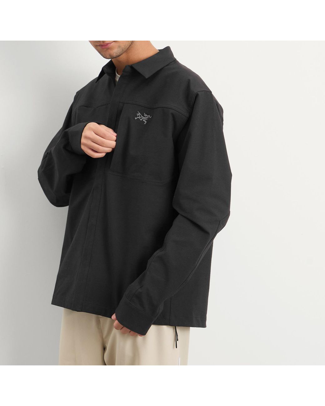 Arc'teryx Black Cronin Cotton Overshirt for men