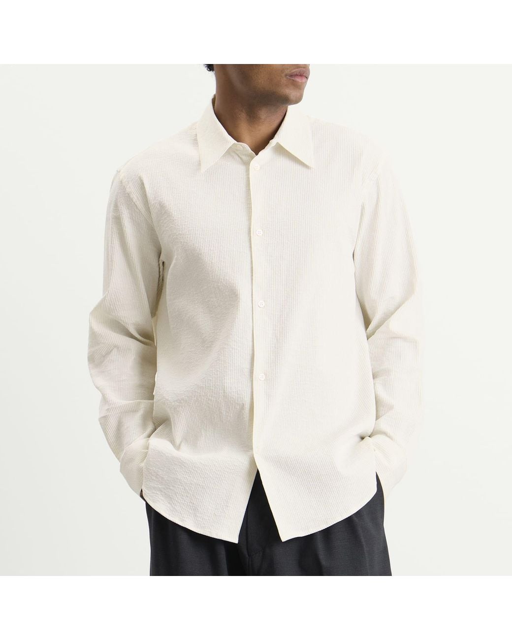 Studio Nicholson White View Regular Fit Shirt for men