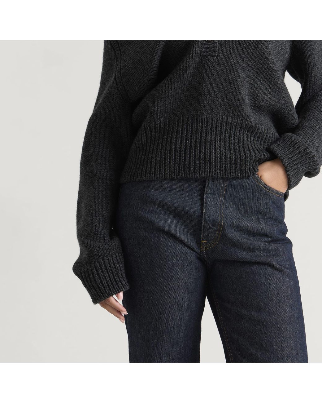 Auralee Blue Hard Twist Denim Pants