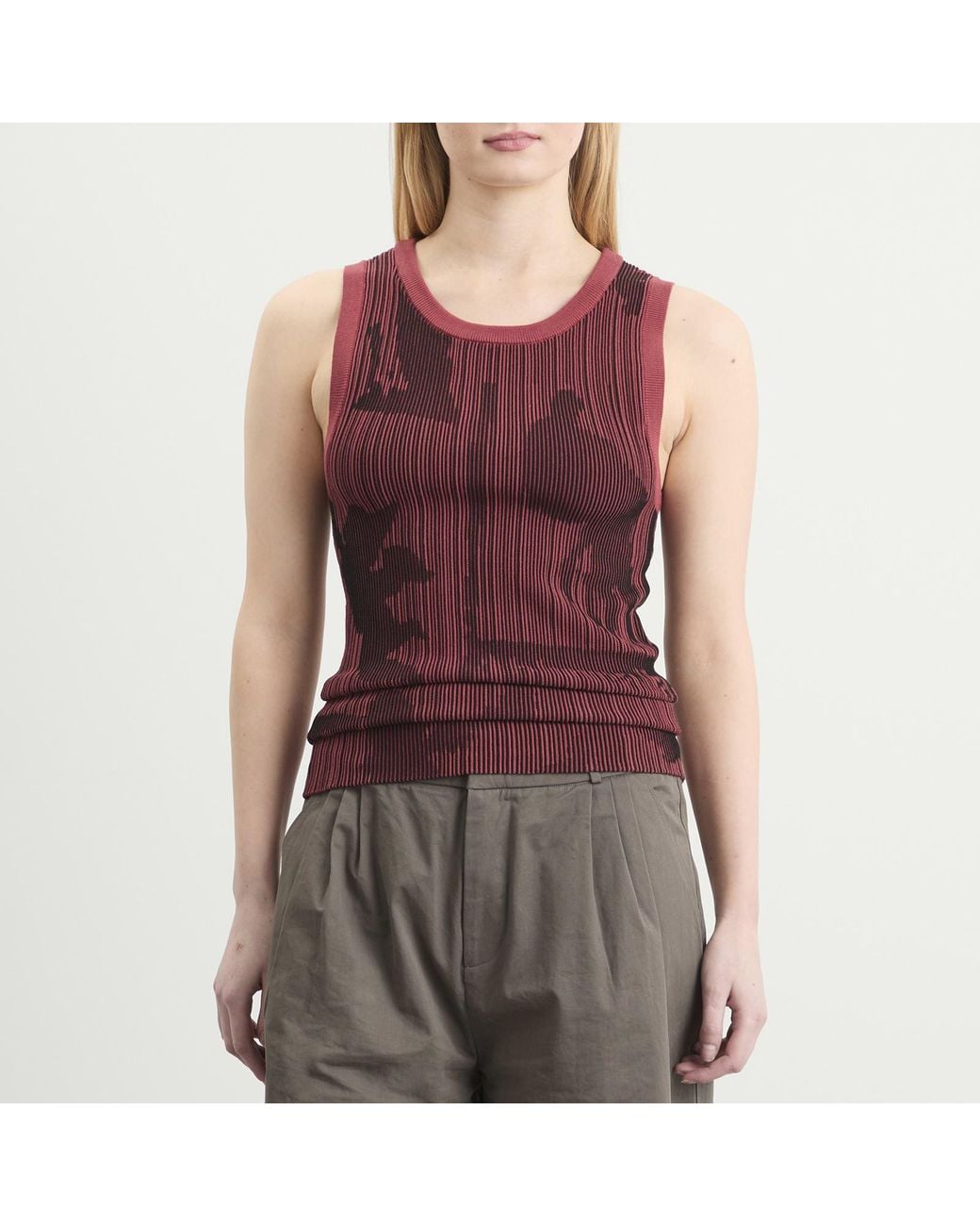 Ahluwalia Red Seydou Knitted Vest