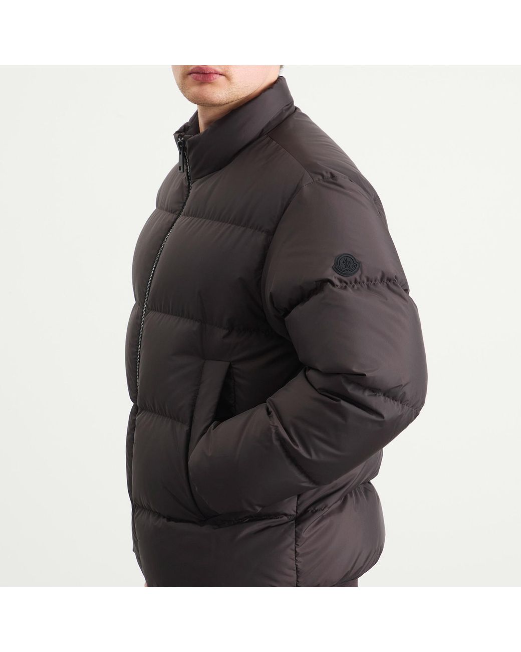 Moncler Black Erterle Jacket Recycled Padded Coat for men