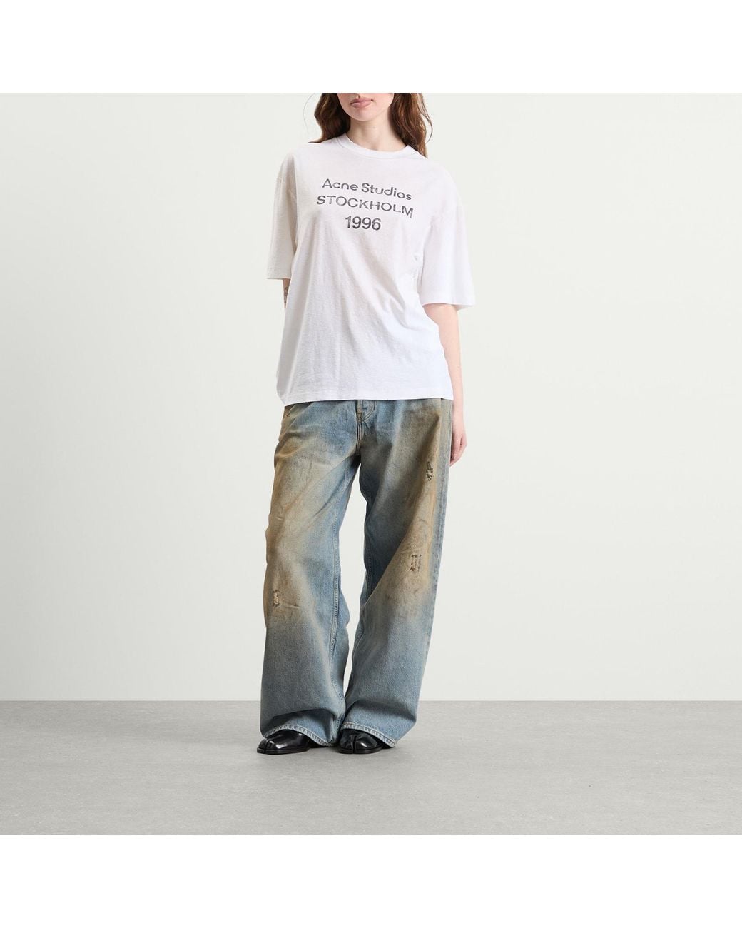 Acne White Exford 1996 T-Shirt