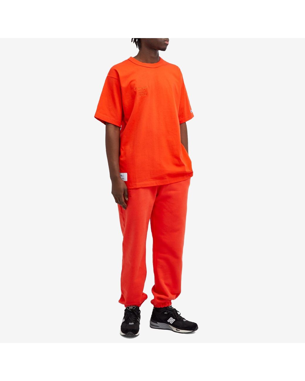 Champion X Wtaps T-Shirt in Orange for Men | Lyst Champion X Wtaps T-Shirt in Orange for Men | Lyst