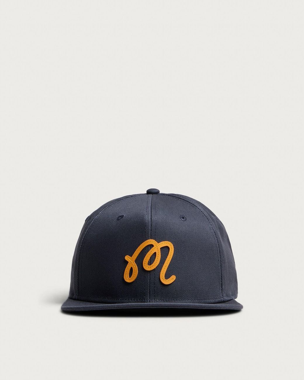Malbon Blue M Script Snapback for men