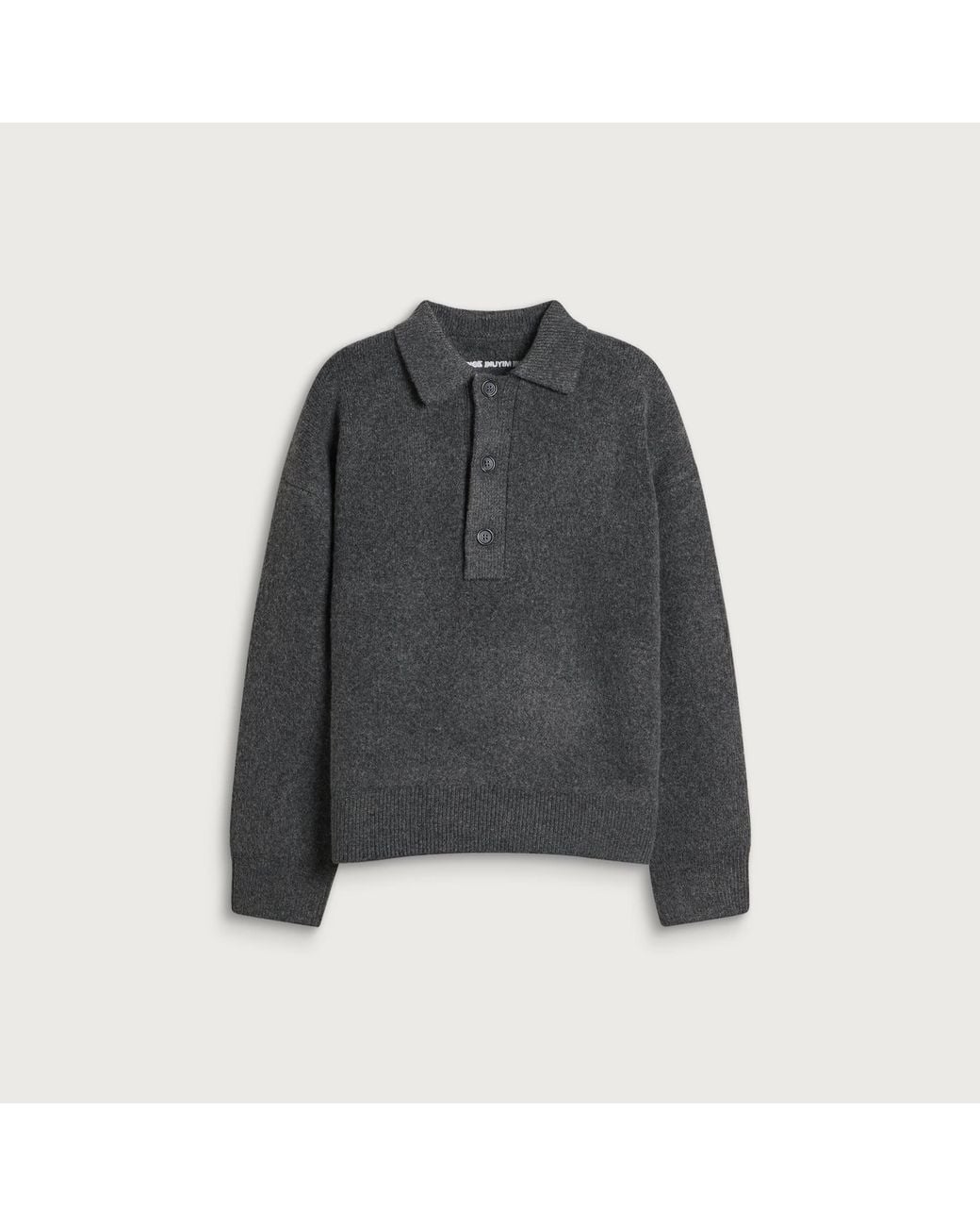 MKI Miyuki-Zoku Gray Double Knit Rugby for men