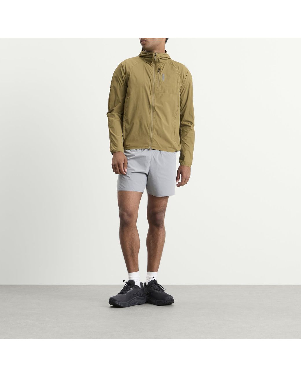 Hoka One One Green Skyflow Wind Jacket for men