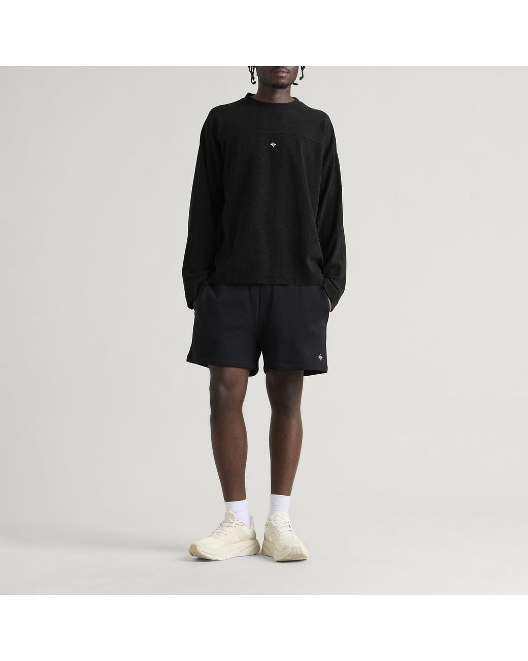 REPRESENT 247 Black Waffle Sweatshirt for men