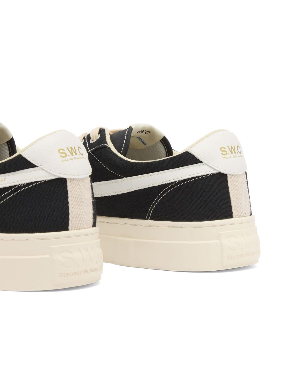 Stepney Workers Club Black Dellow S-Strike Cup Canvas Sneaker for men