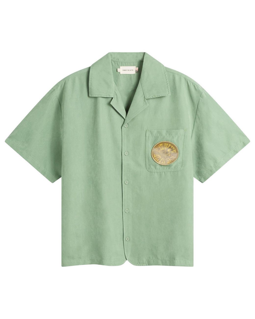Honor The Gift Green Brushed Camp Shirt for men