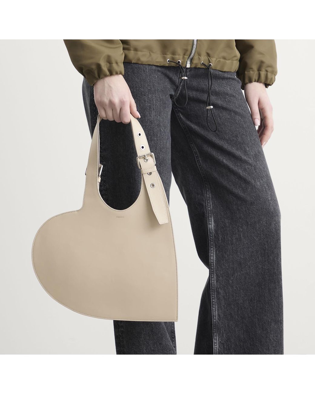 Coperni Natural Belt Heart Tote
