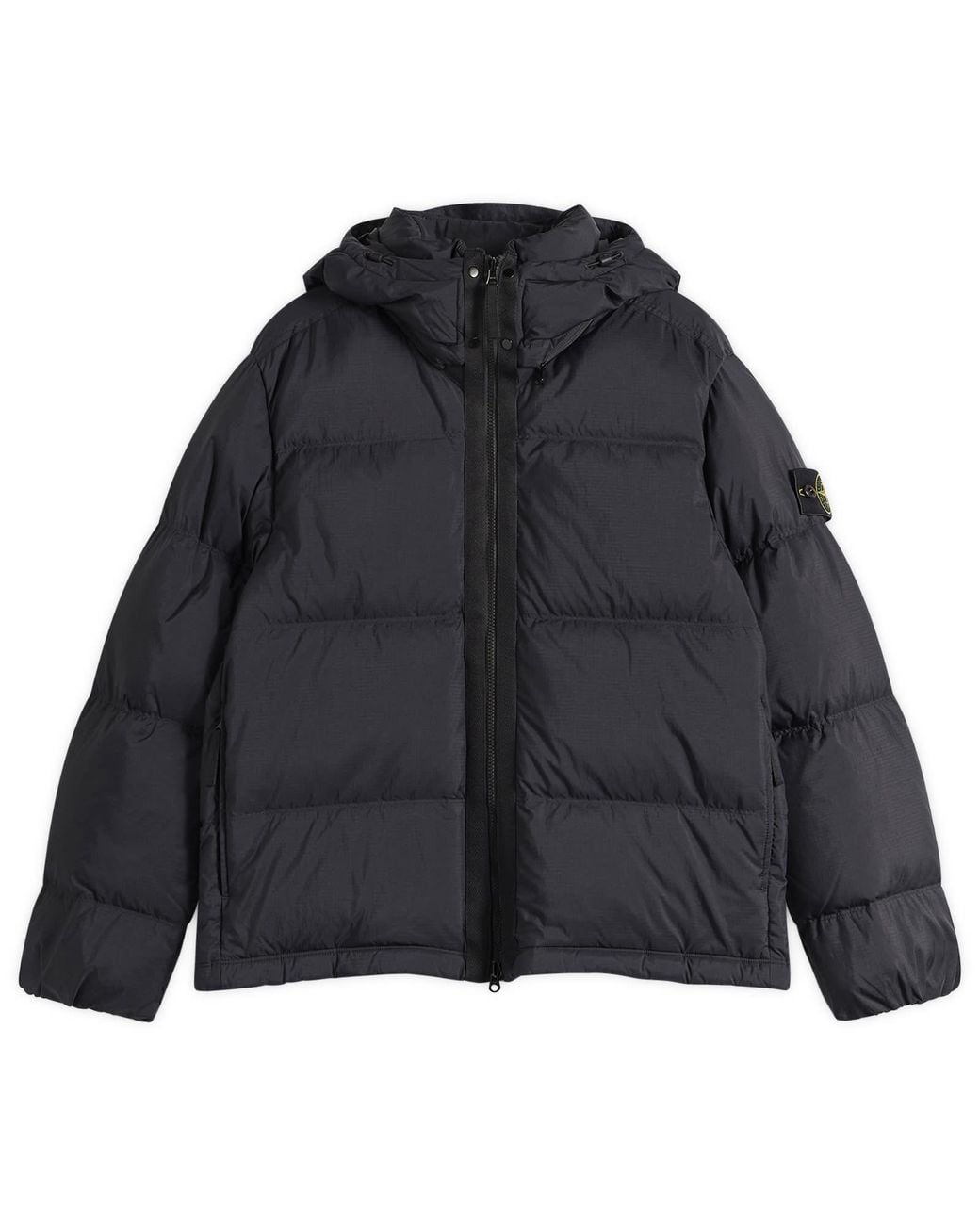 Stone Island Black Matt Ripstop Cordura Down Jacket for men