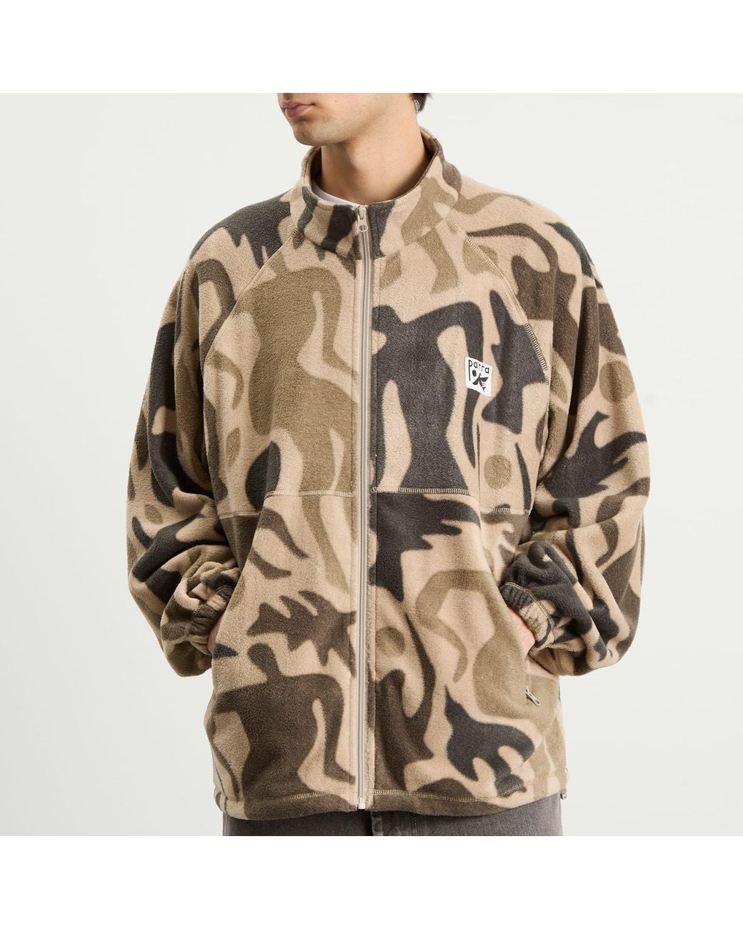 by Parra Brown Just Like Heaven Fleece Jacket for men