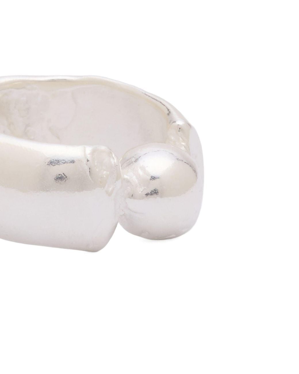 SIMUERO White Sello Luna Ring for men
