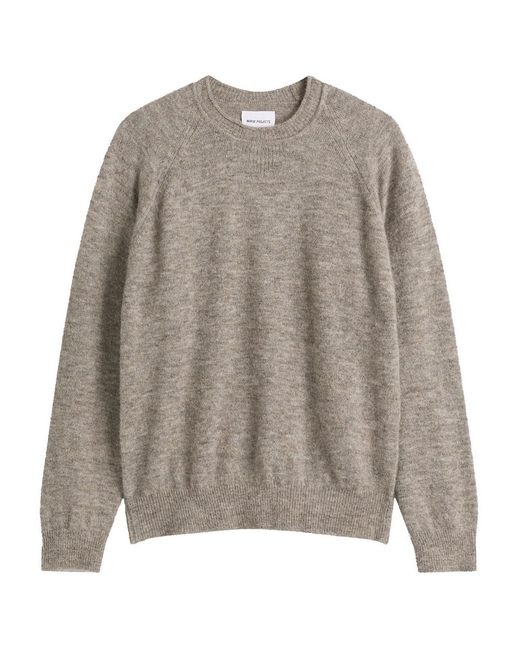 Norse Projects Gray Skogafoss Baby Alpaca Jumper for men