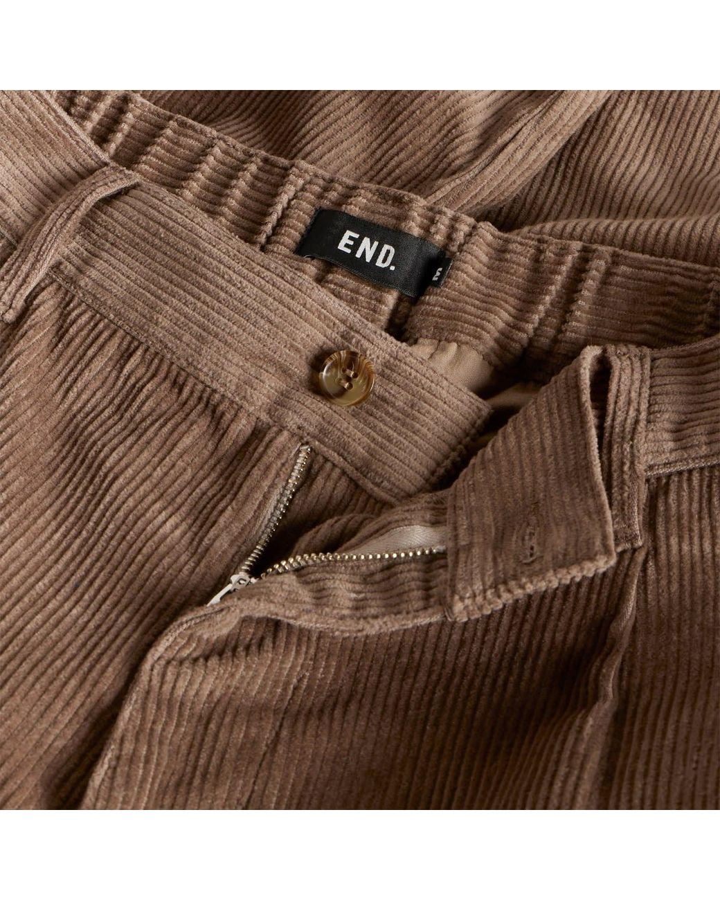 END. Brown Ridge Trouser for men