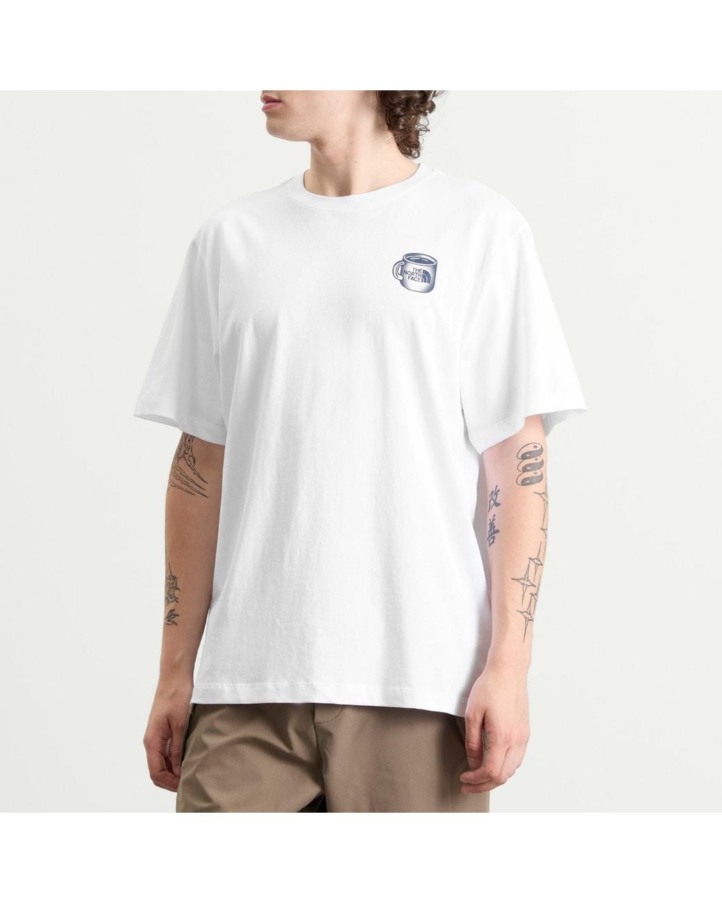 The North Face White Basecamp Barista Relaxed T-Shirt for men