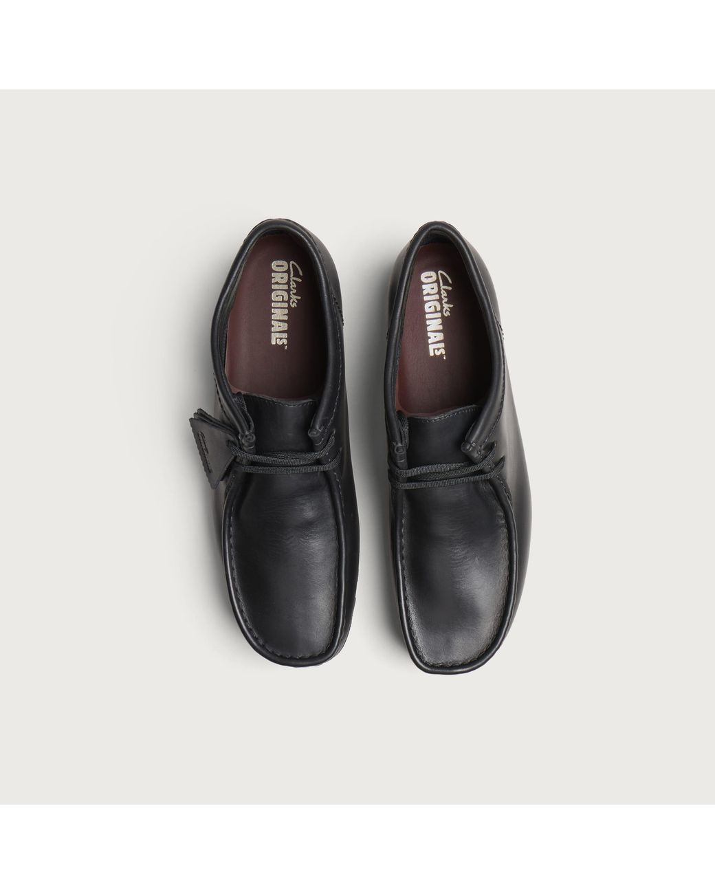 Clarks Black Leather Wallabee Gtx for men