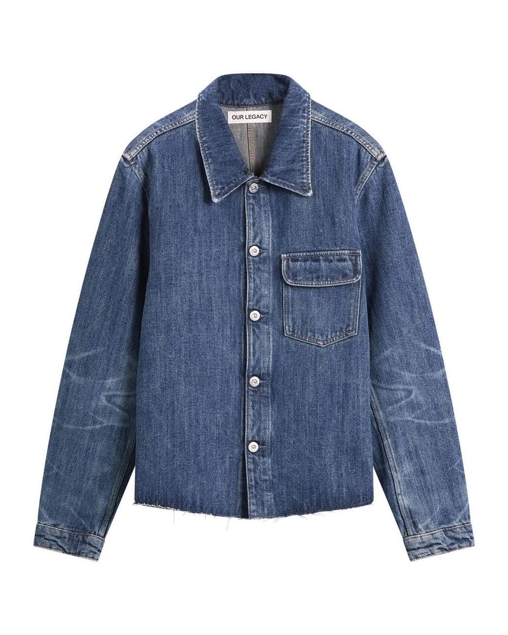 Our Legacy Blue Cut Rebirth Denim Jacket for men