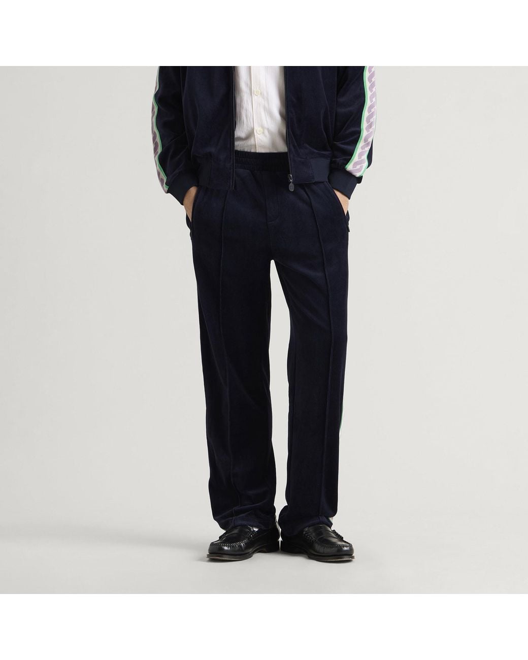 Drole de Monsieur Blue Velvet Track Pant for men