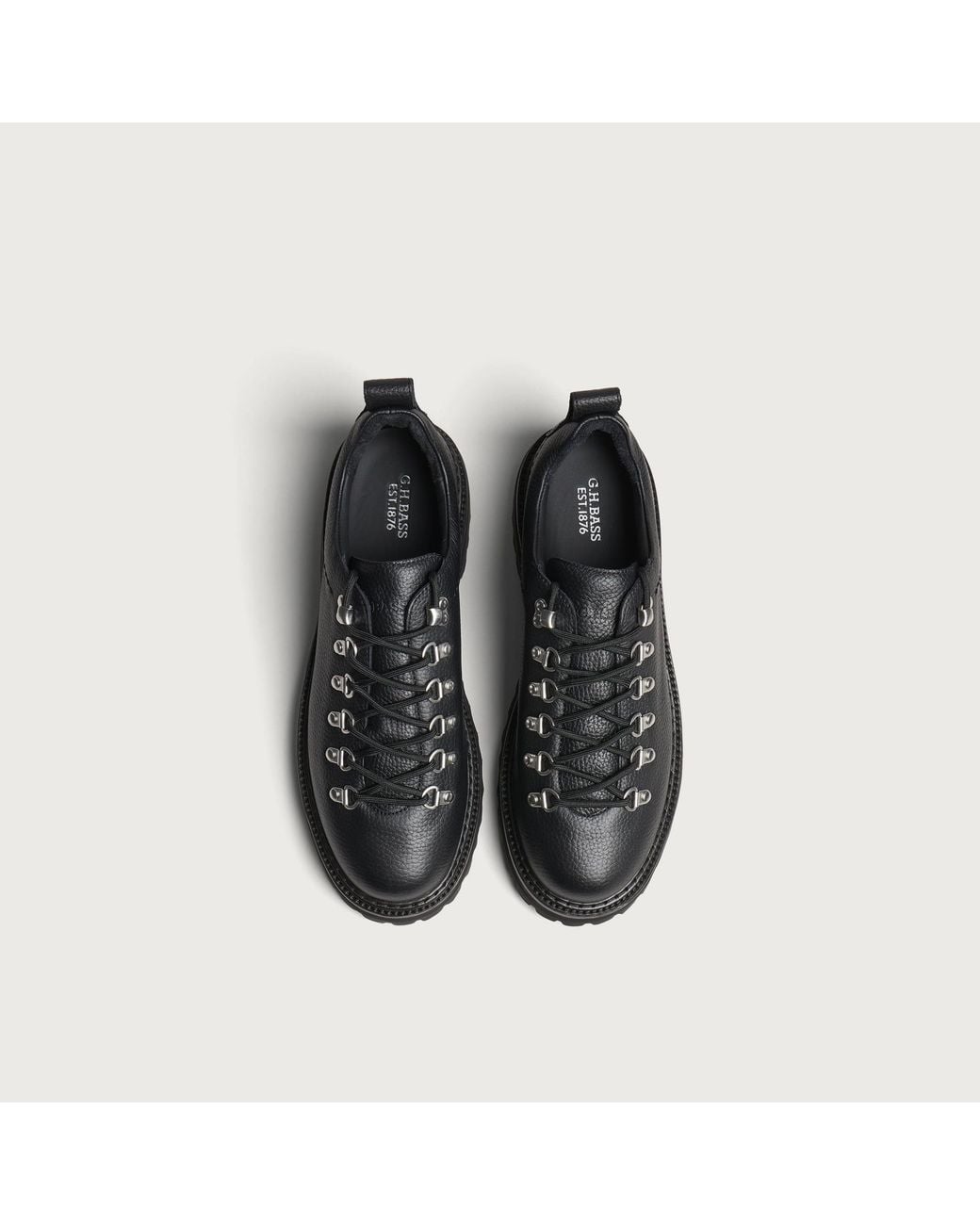 G.H.BASS Black Mason Hiker Low Boot for men
