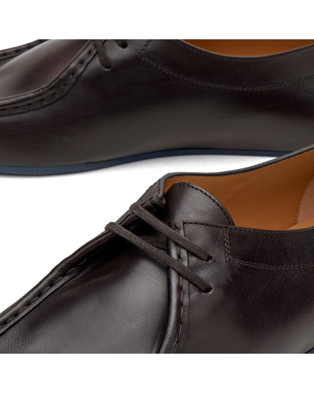 Jil Sander Brown Leather Lace Up Shoe for men