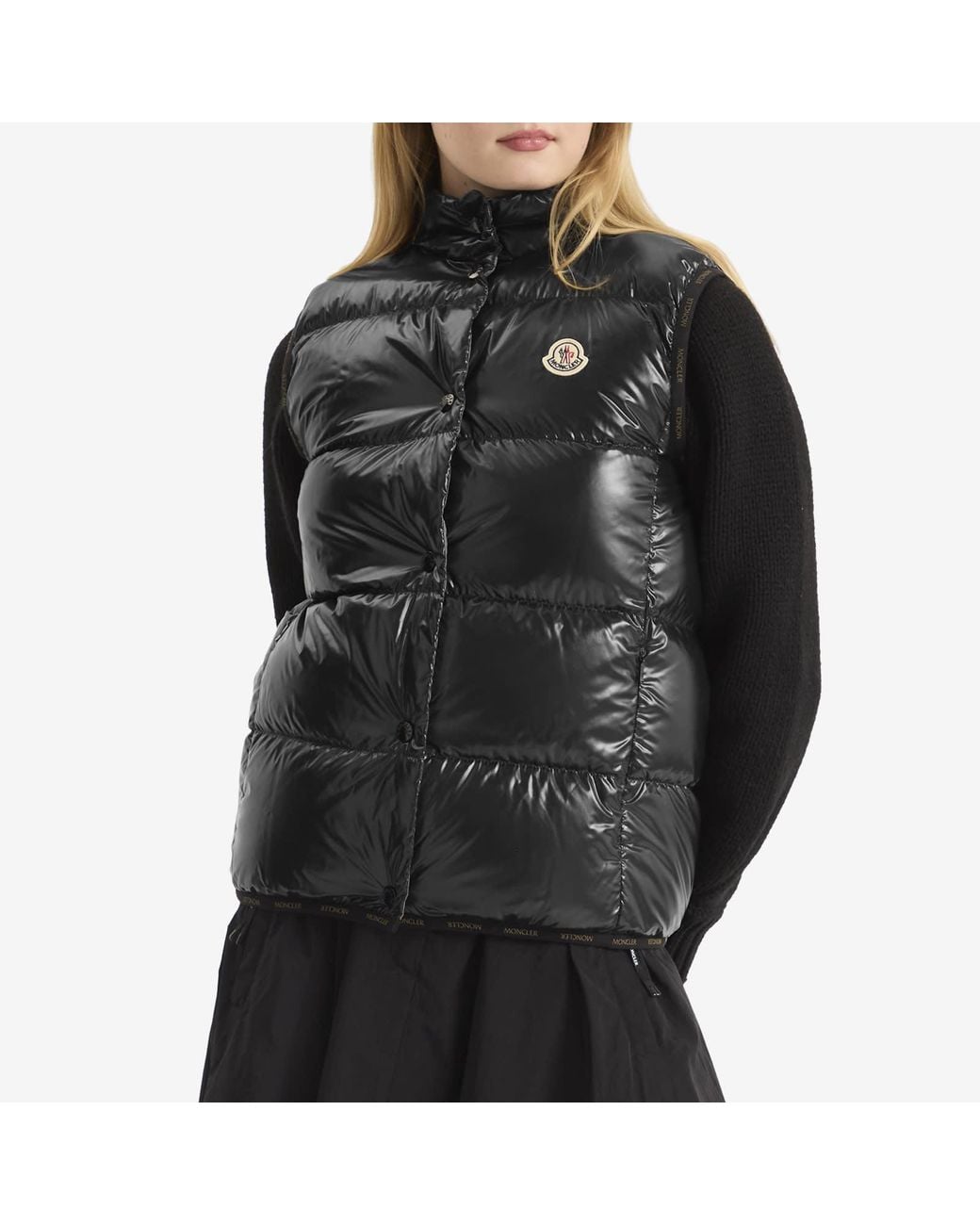 Moncler Black Badia Puffer Vest Jacket