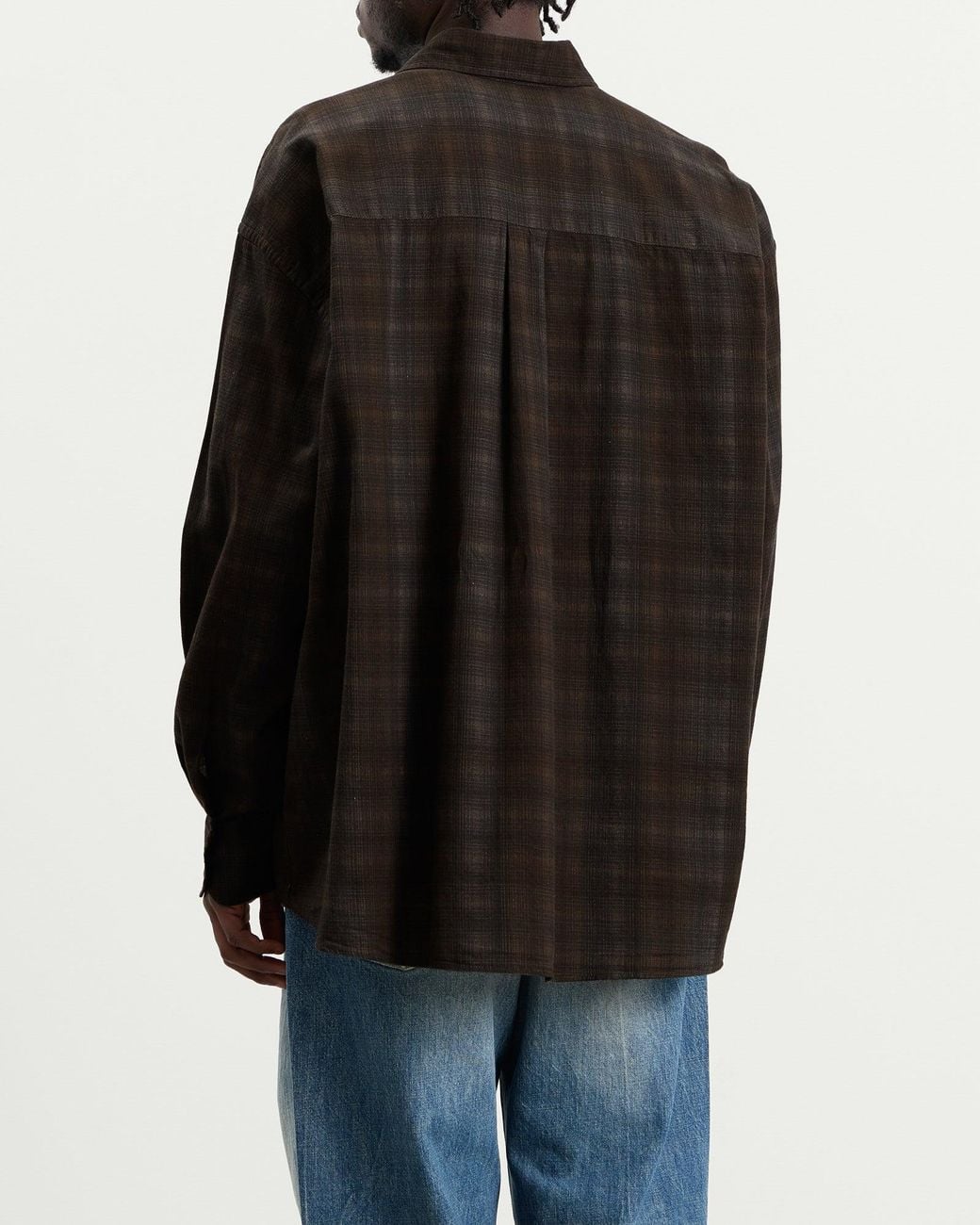 Our Legacy Black Check Print Borrowed Shirt for men