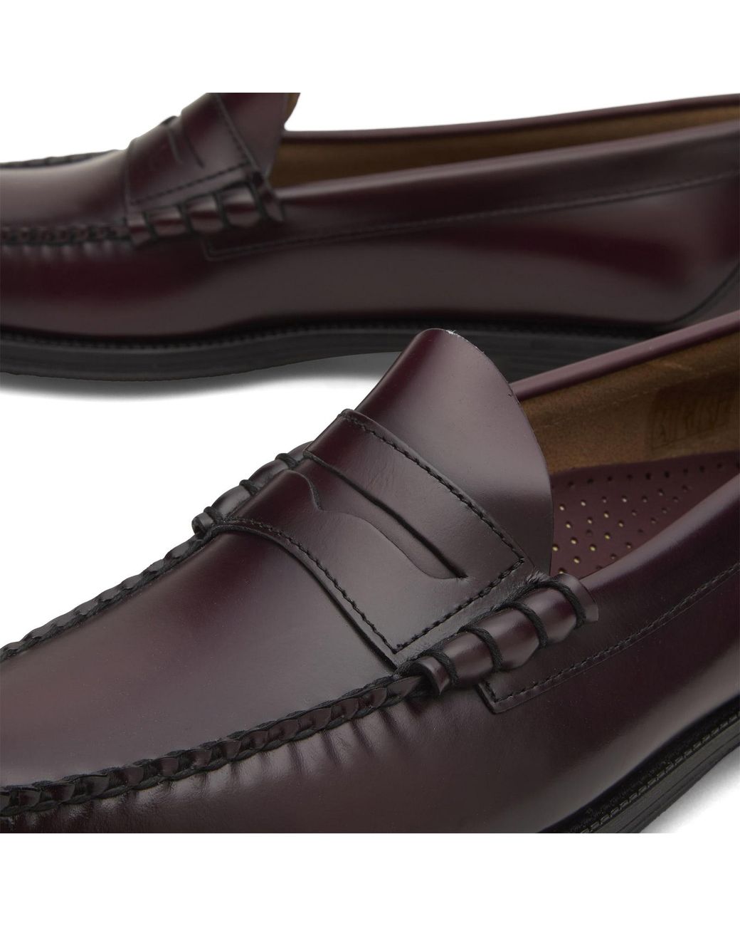 G.H.BASS Brown Easy Weejun Larson Flag Loafer for men