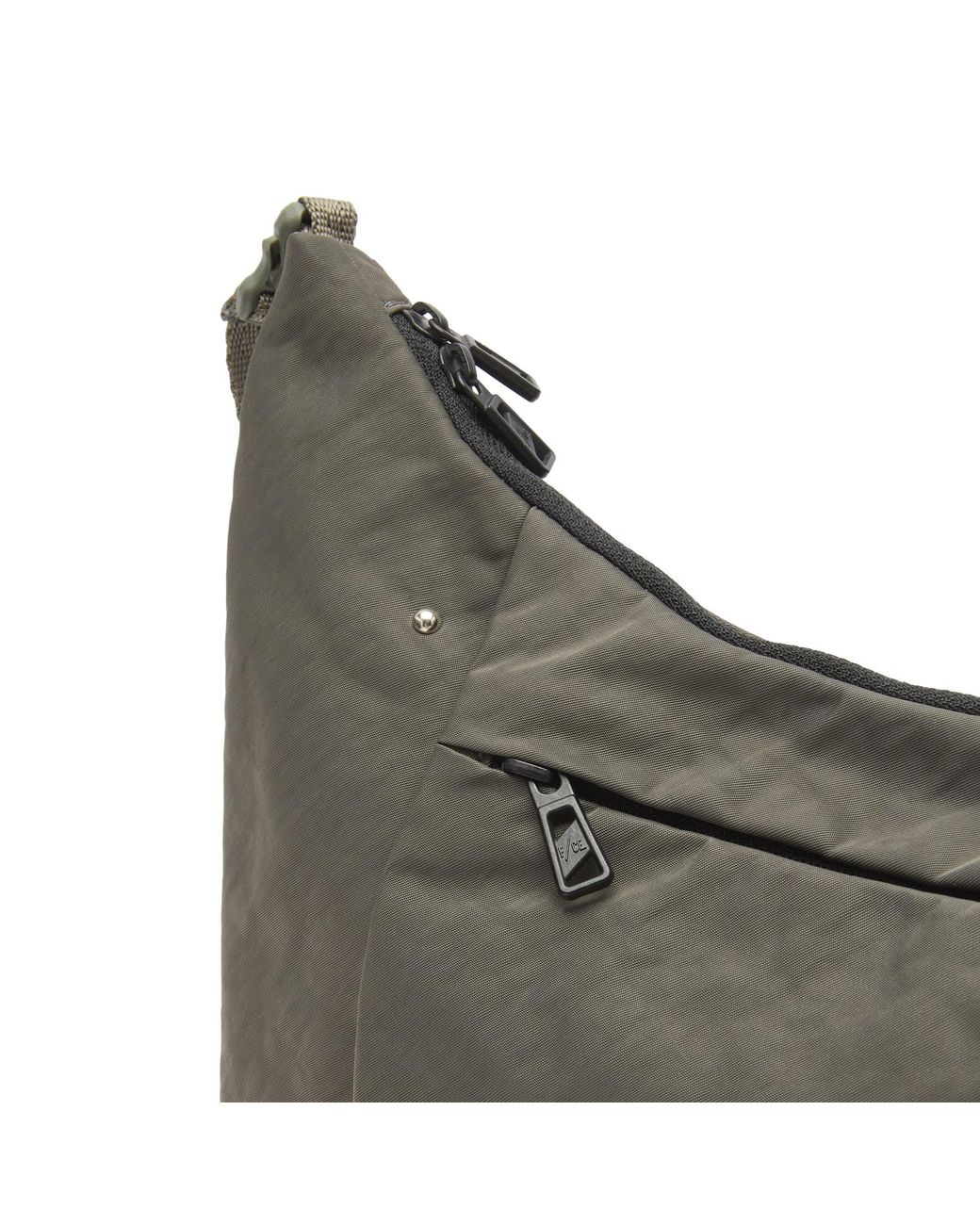 F/CE Gray Textured Twill Pouch