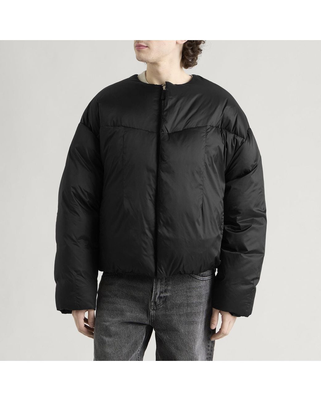 Entire studios Black Pod Puffer Jacket for men
