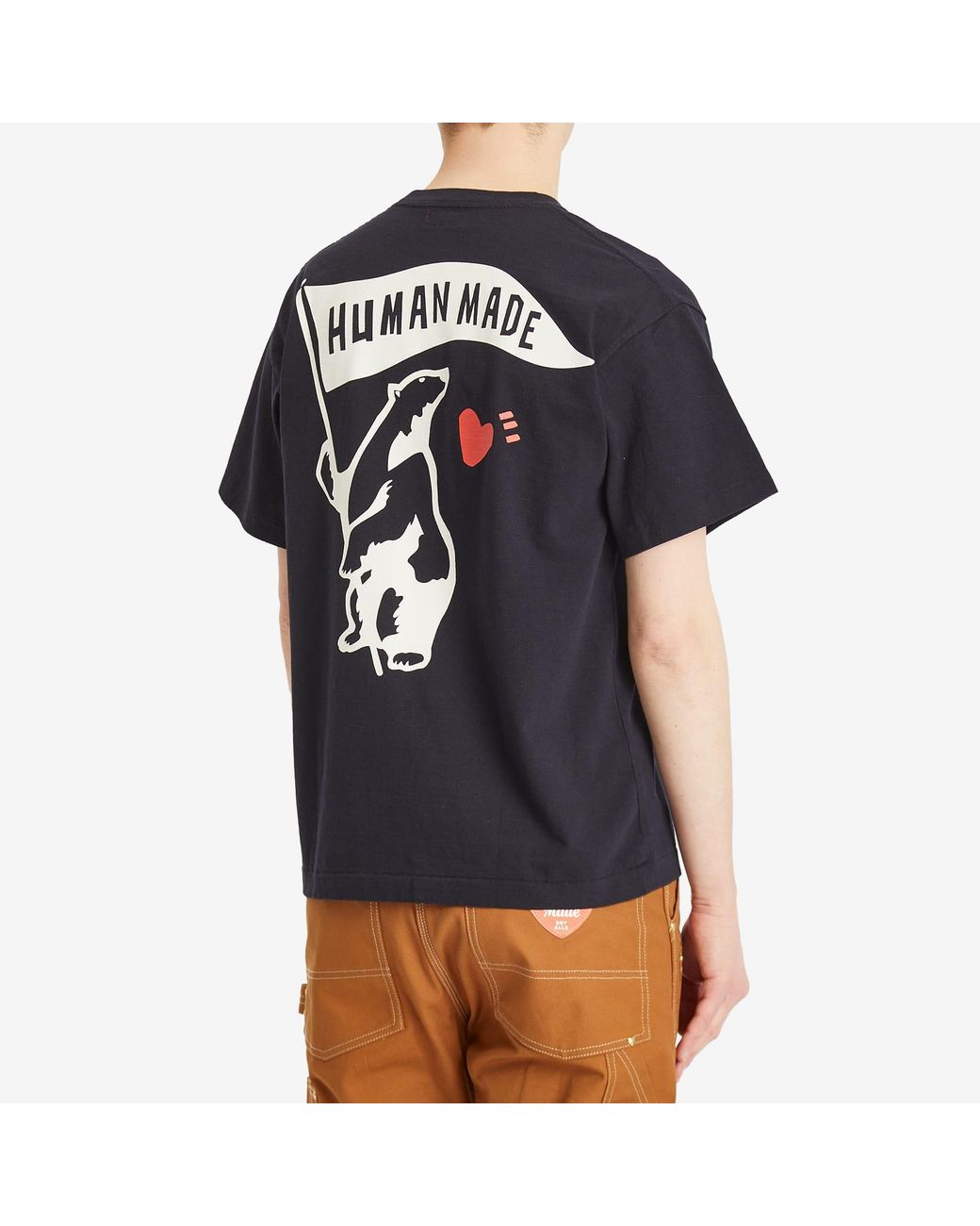 Human Made Polar Bear Flag T-Shirt in Black for Men | Lyst
