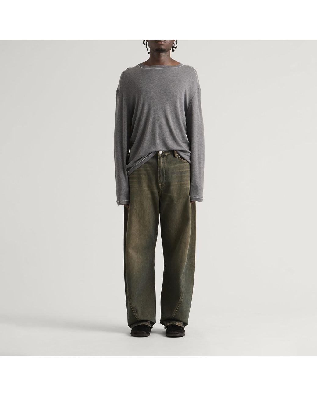 Samsøe & Samsøe Gray End. X Sadango Ls T-Shirt for men