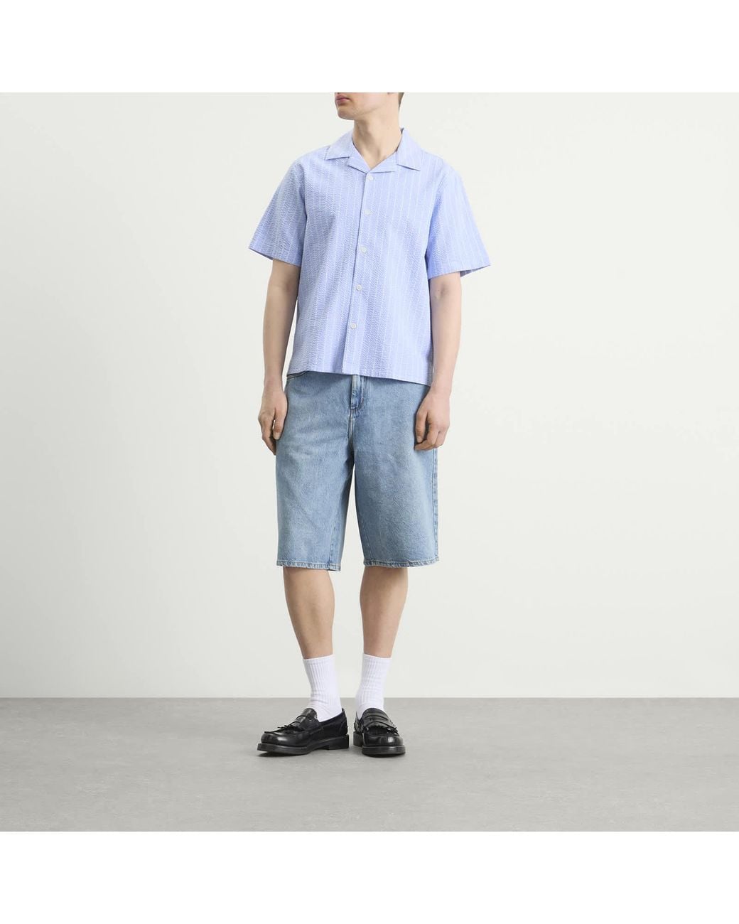 Wax London Luca Vintage Denim Shorts in Blue for Men | Lyst