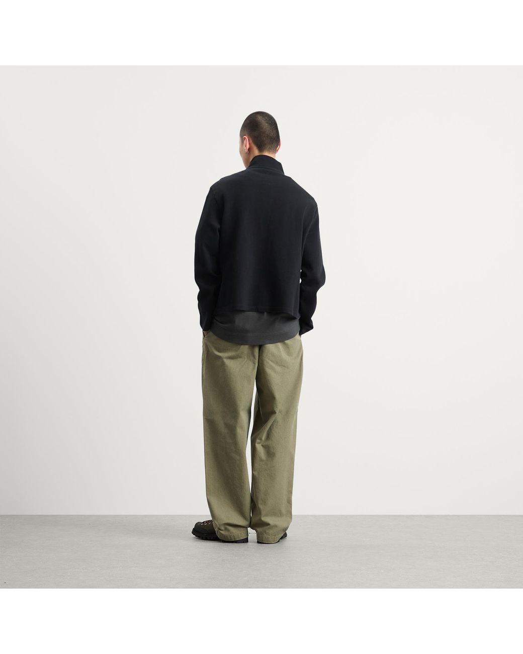BOUND Green Heavy Canvas Workwear Trousers for men