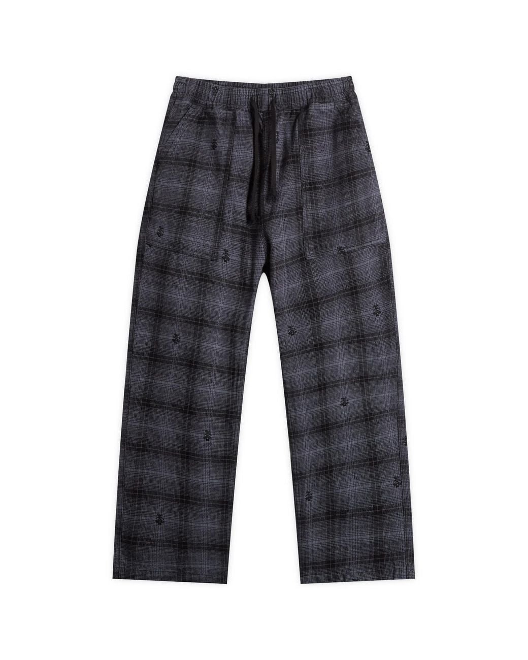 Service Works Gray Thistle Plaid Chef Pants for men