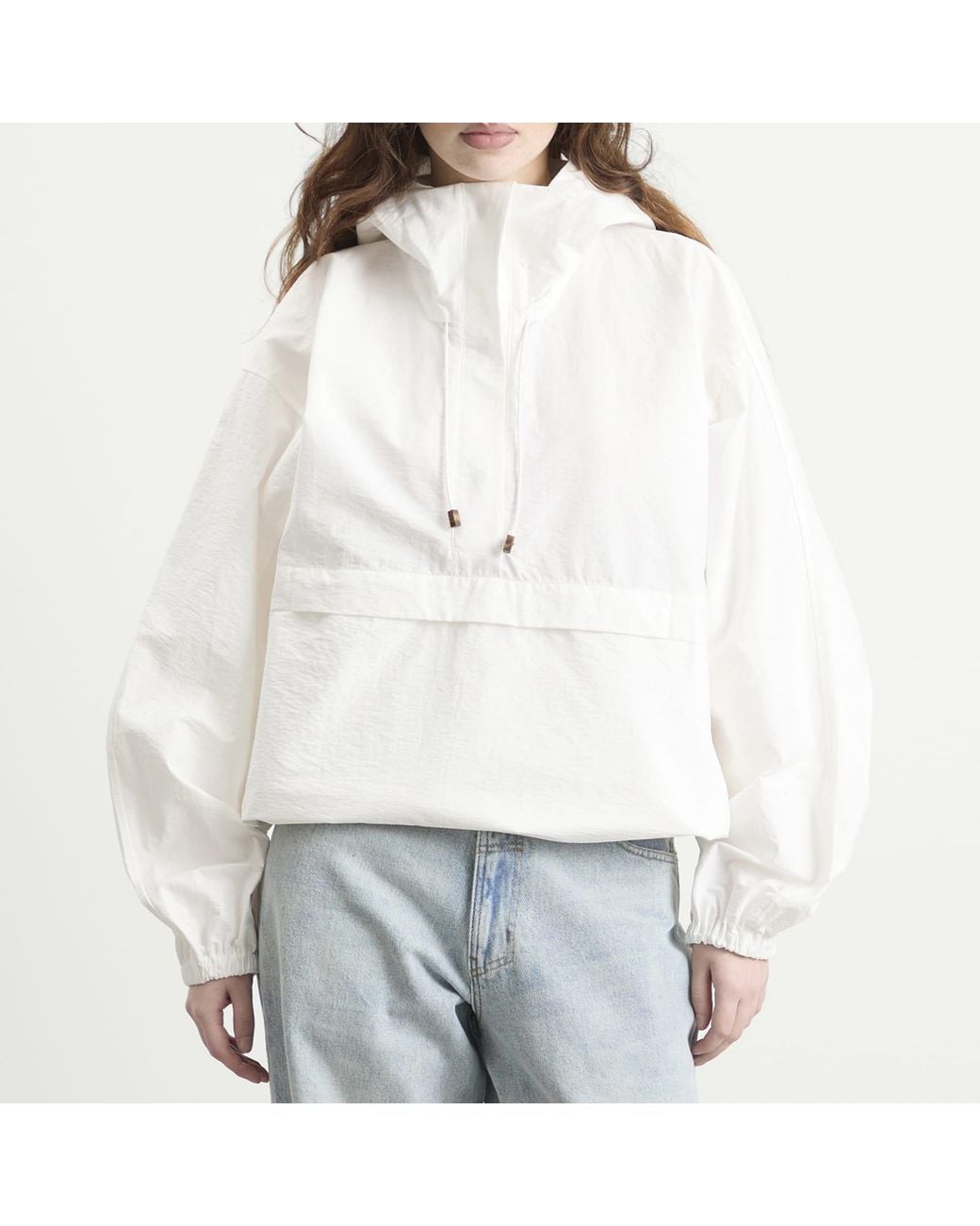 Rohe White Rohe Textured Cotton-Blend Anorak