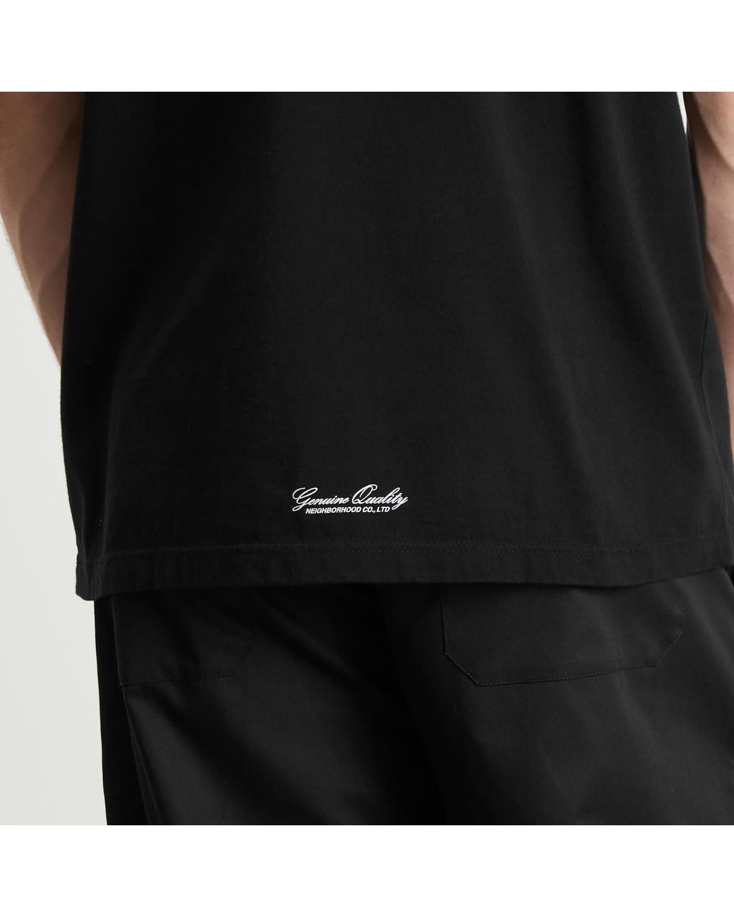 Neighborhood Black Ss-1 Classic Logo T-Shirt for men