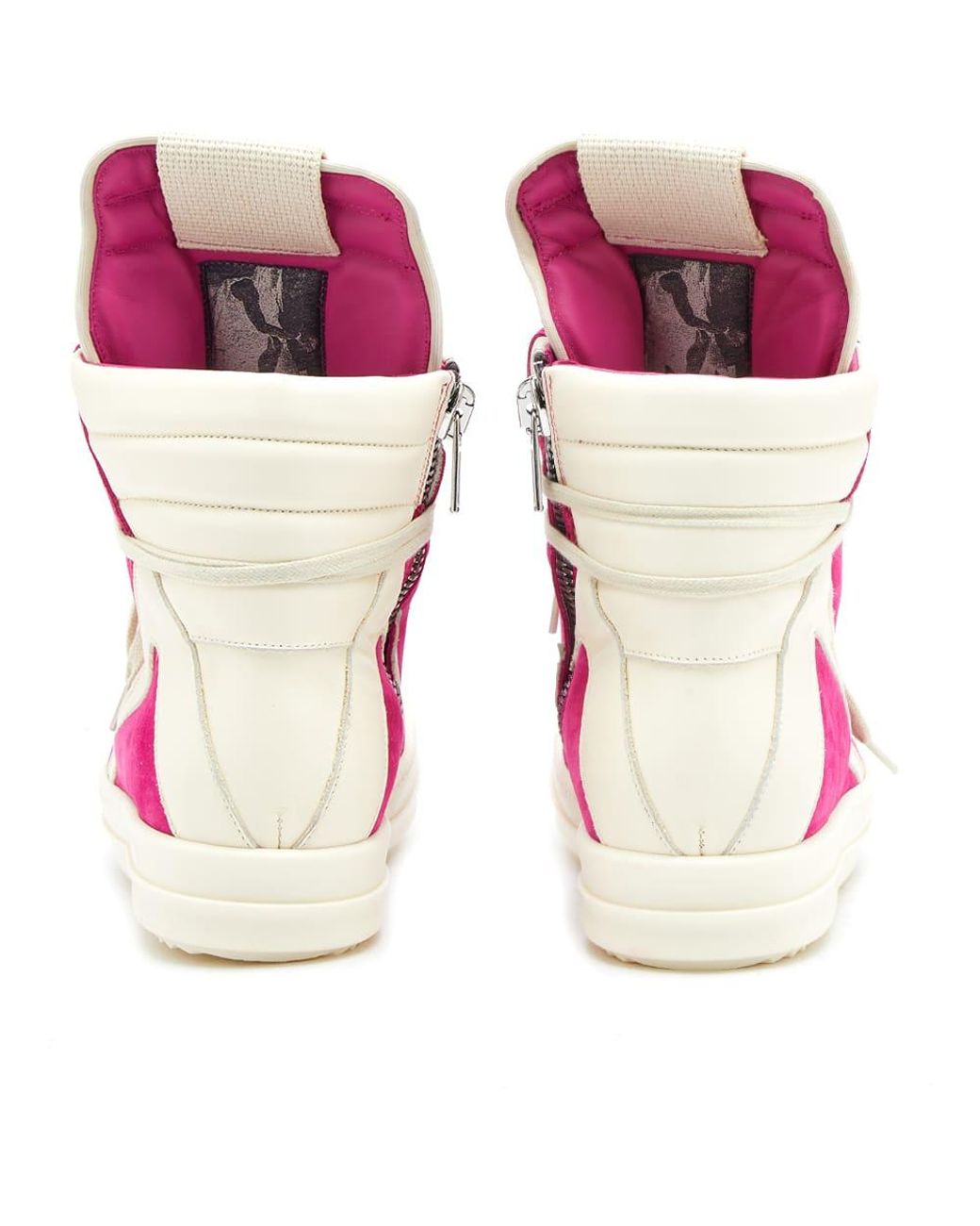 Rick Owens Geobasket Sneakers in Pink | Lyst