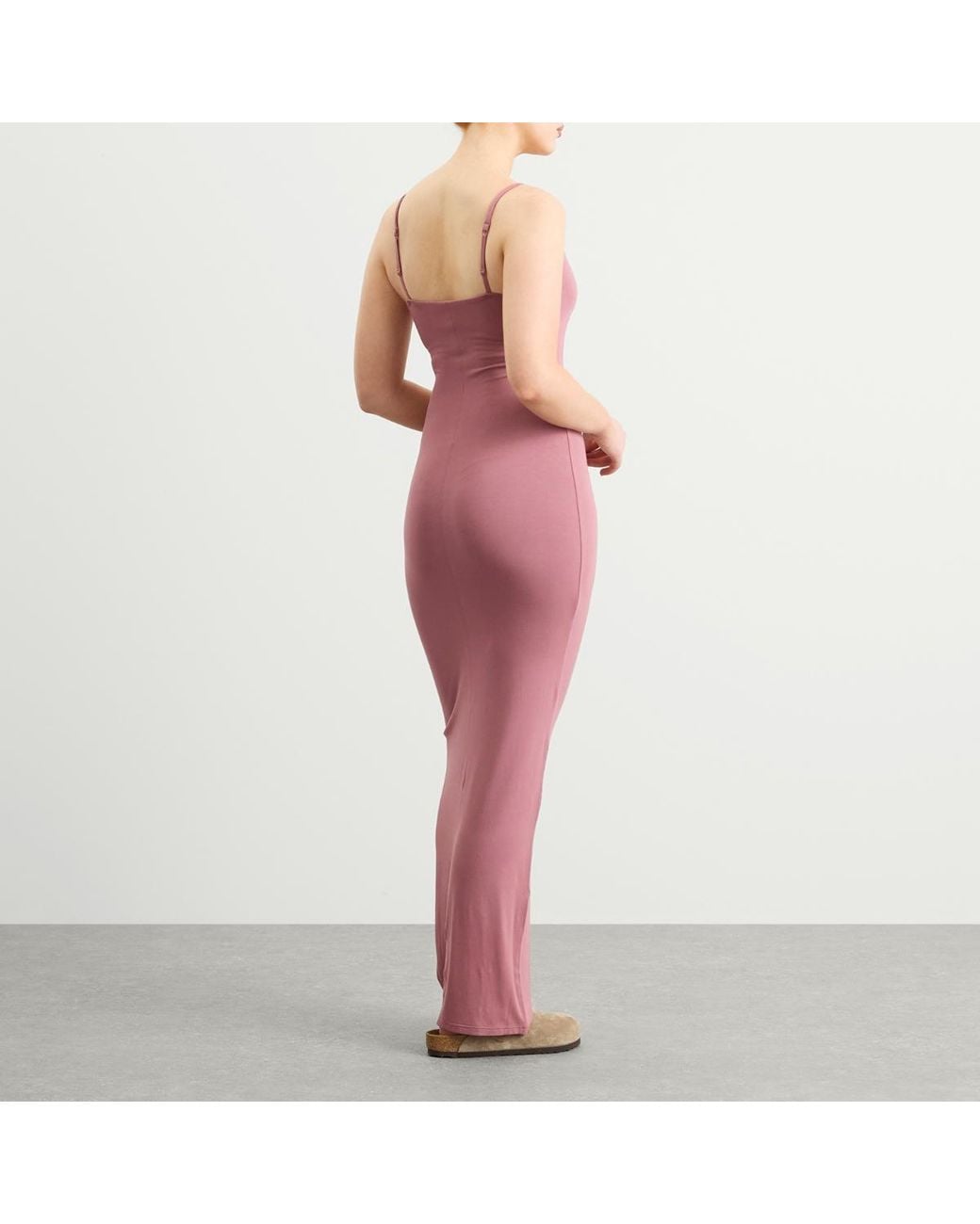 Sjim Py Skims Smooth Lounge Skimpy Scoop Neck Dress in Purple | Lyst