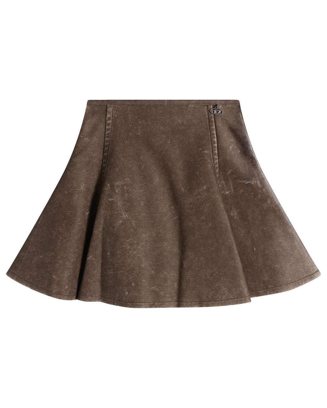 DIESEL O-Erina Mini Skirt in Brown | Lyst