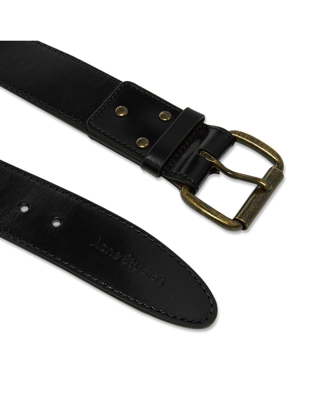 Acne Studios Atticus Leather Belt in Black for Men | Lyst